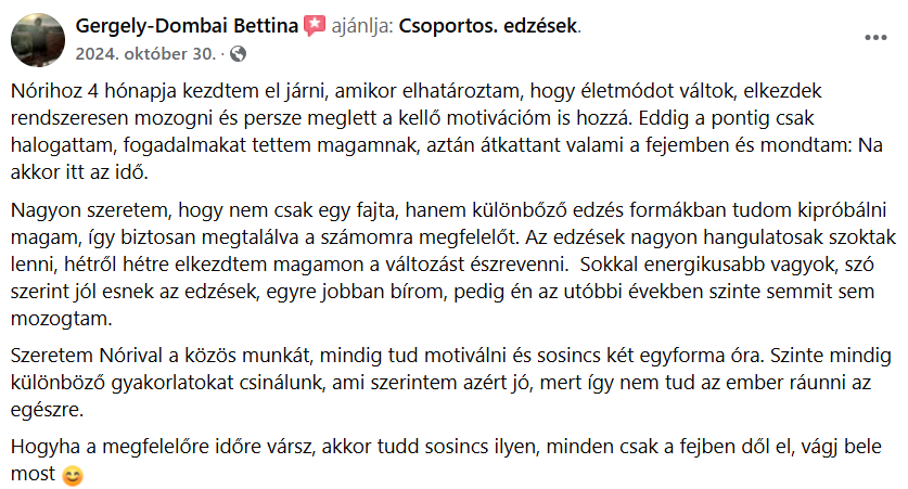 Gergely-Dombai Betti véleménye